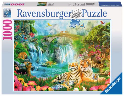 1000 Teile Ravensburger Puzzle Tigergrotte 19373