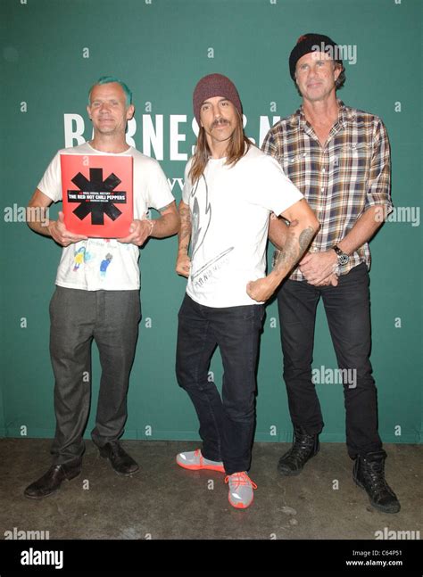 Anthony Kiedis Flea Chad Smith At A Public Appearance For The Red Hot Chili Peppers Book