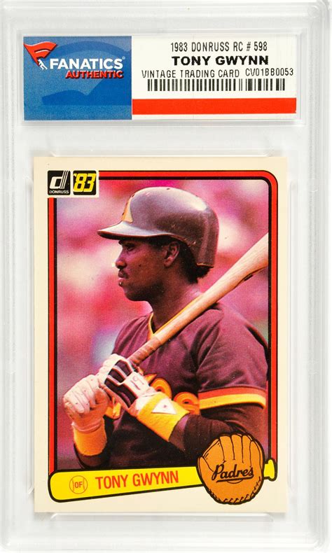 Tony Gwynn San Diego Padres 1983 Donruss Rookie 598 Card