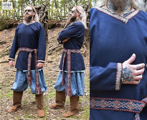 Viking Tunic With Hand Woven Selvedges Etsy