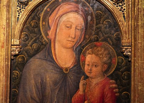 Madonna Col Bambino Benedicente E Cherubini 1455 Ca Flickr