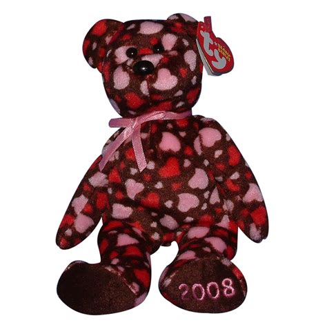 Ty Beanie Baby Hearts A Plenty Mwmt Bear Hallmark Exclusive 2008