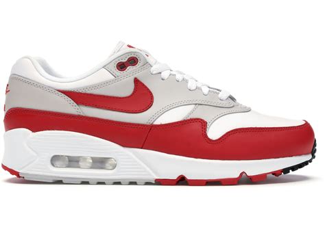 Nike Air Max 90/1 White University Red (W) - AQ1273-100