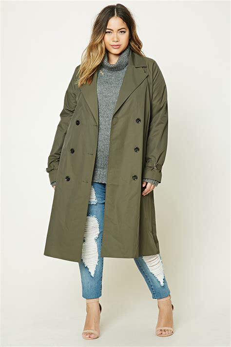 Plus Size Trench Coat