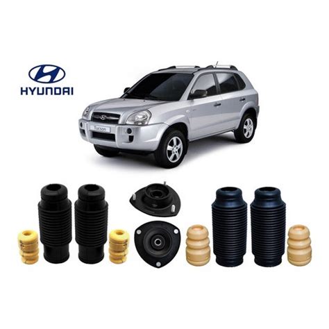 4 Kit Batente Coxim Dianteiro Traseiro Hyundai Tucson 2009 2010 2011 No