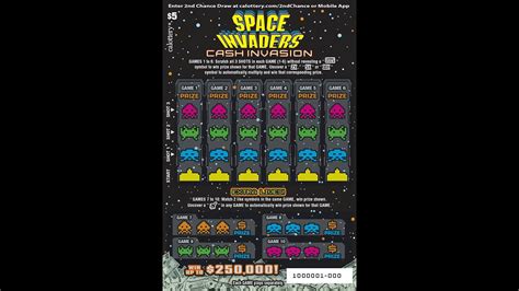 👾space Invaders👾 5 California Scratchers Youtube