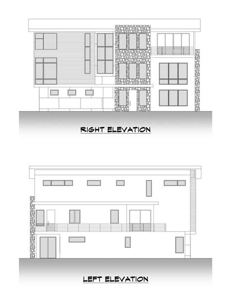 Luxury 3 Story Narrow Lot Modern Style House Plan 9995 Plan 9995