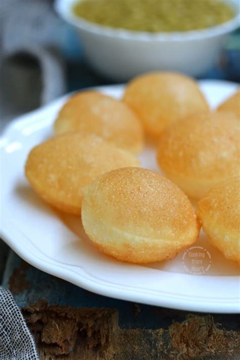 Puri Recipe For Pani Puri Sooji Golgappa Cooking From Heart