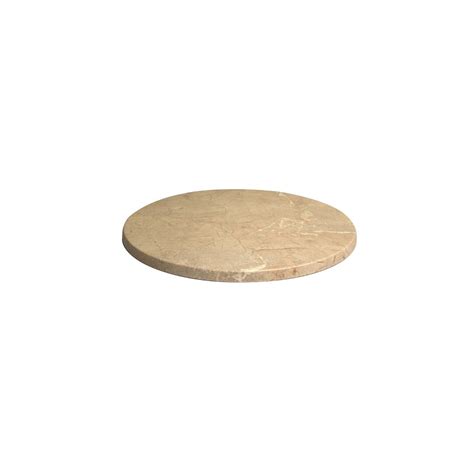 Plateau De Table Ronde X H Mm Werzalit Beige Marbr Lig