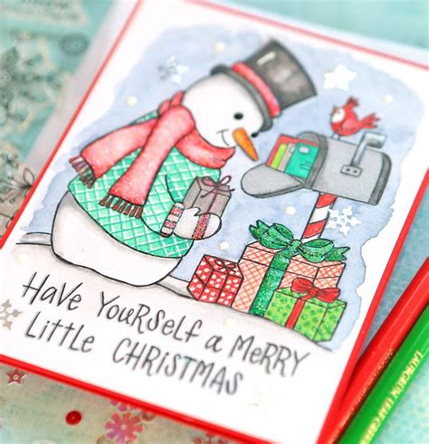 Sss Fun And Festive Blog Hop Day Suzy S Snowmen Watercolor Cards