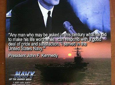 John F. Kennedy JFK NAVY RECRUITING POSTER | #486265561