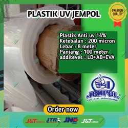 Promo Plastik Uv Vatan Lebar Meter Micron Kota Depok