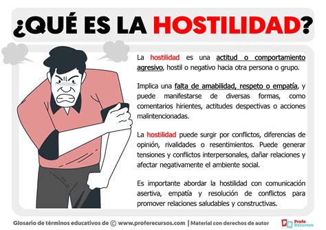 Qu Es La Hostilidad Definici N De Hostilidad