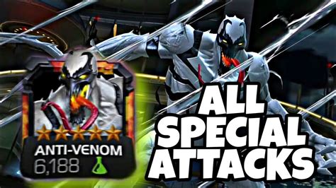 Anti Venom All Special Attacks Marvel Contest Of Champions Youtube