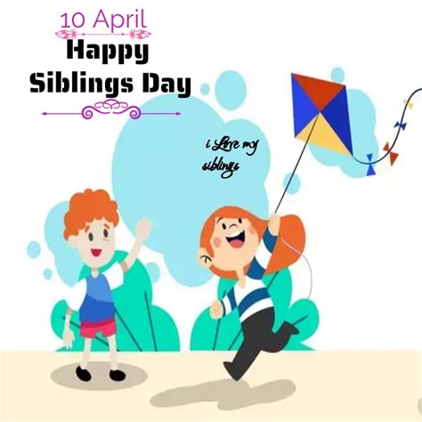 Happy siblings day instagram post Template | PosterMyWall