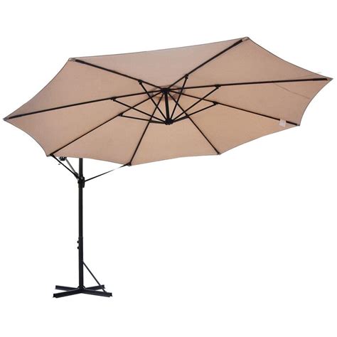 Sunrinx Ft Steel Cantilever Offset Outdoor Patio Umbrella With