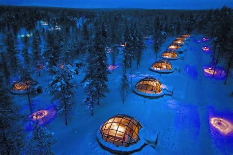 Kakslauttanen Arctic Resort Lapland Glass Igloo Hotel Out Of Office