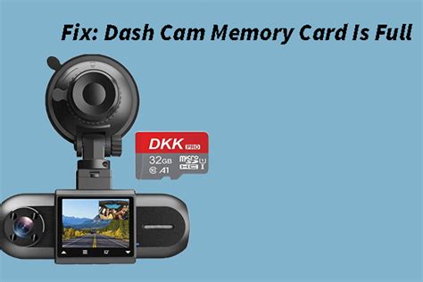 How To Fix Dash Cam Memory Card Is Full