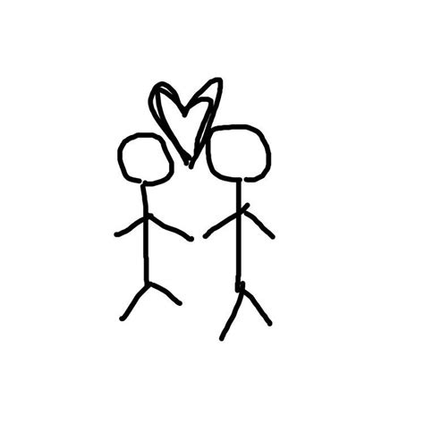 Cute Mini Drawings Of Stick Figures Holding Hands