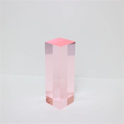 Translucent Tinted Light Pink Acrylic Block Sheet 50mm Etsy