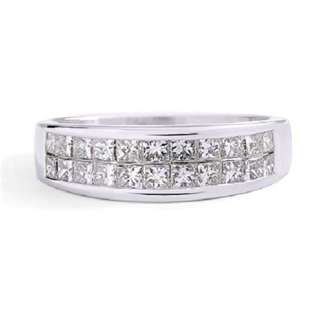 Double Row Invisible Set Diamond Ring