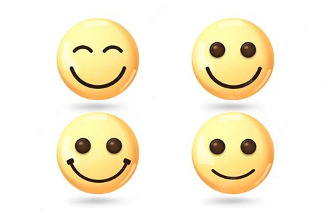 Smiley Face Vector 3d Clipart