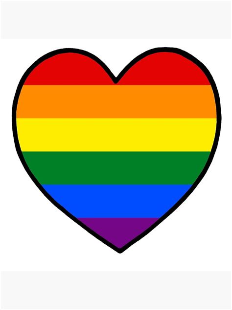 Lgbt Pride Heart Art Print For Sale By Squishy Squishy Redbubble