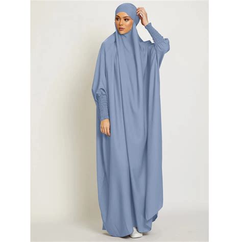 Fashion Ramadan Jilbab Muslim One Piece Prayer Garment Hijab Dress