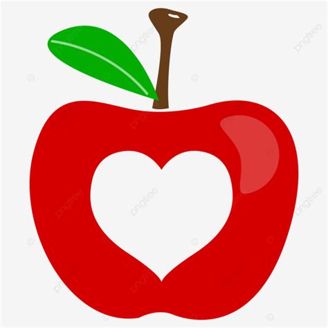 Gráfico De Corazón De Manzanas Rojas PNG dibujos Manzana Fruta