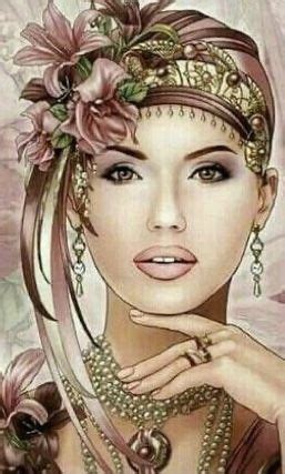 Pin by Ayfer Er on KURU GÜL Art deco paintings Art deco fashion Art