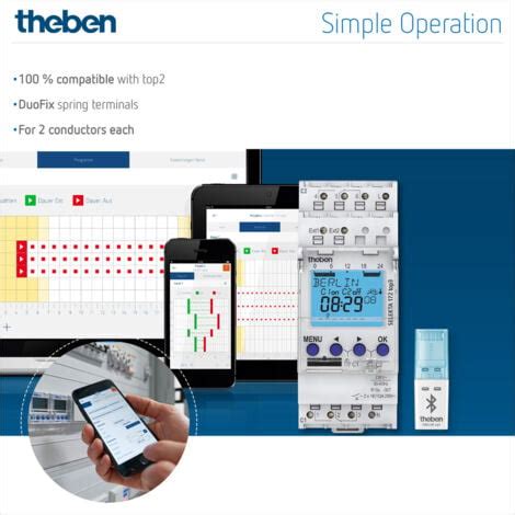 Theben Tr Top Digitale Kanal Zeitschaltuhr Mit App