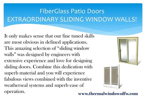 PPT - Looking for Extraordinary Sliding Window Walls! Thermalwindows