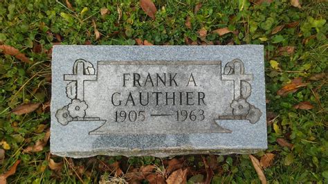 Adolph Francis Frank Gauthier Find A Grave Memorial