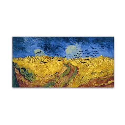 Vault W Artwork Wheatfield With Crows On Canvas By Vincent Van Gogh