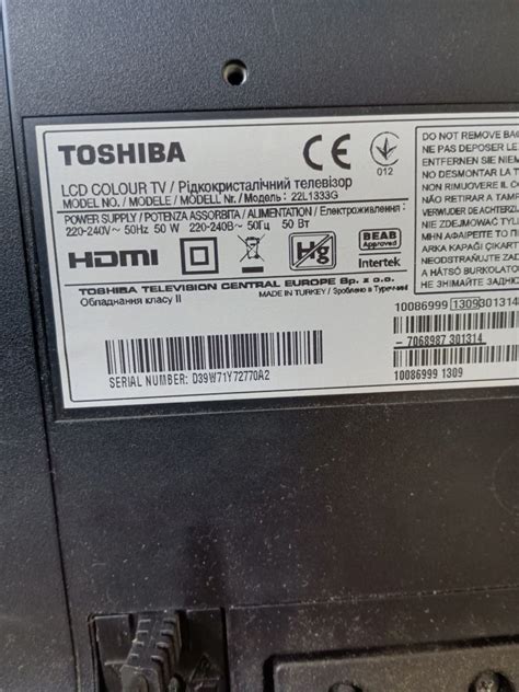 Telewizor Lcd Toshiba Elbl G Olx Pl