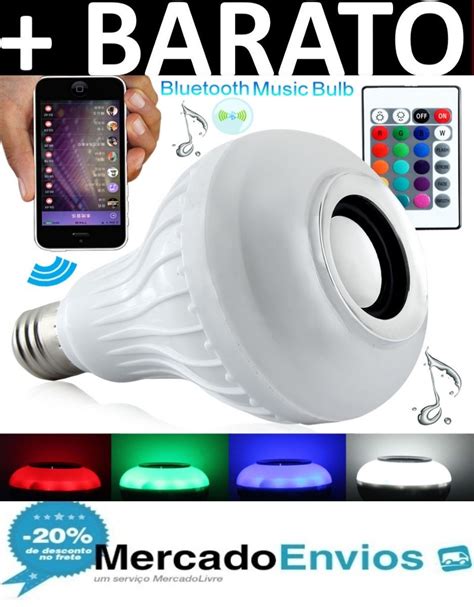 Lampada 18 Leds Alto Falante Bluetooth E Controle Remoto R 59 99