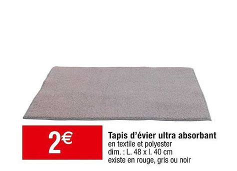 Promo Tapis D évier Ultra Absorbant chez Cora iCatalogue fr