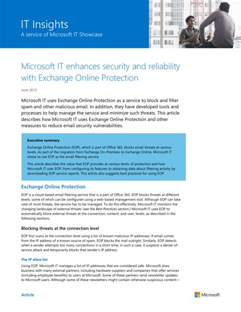 Exchange Online Protection Center