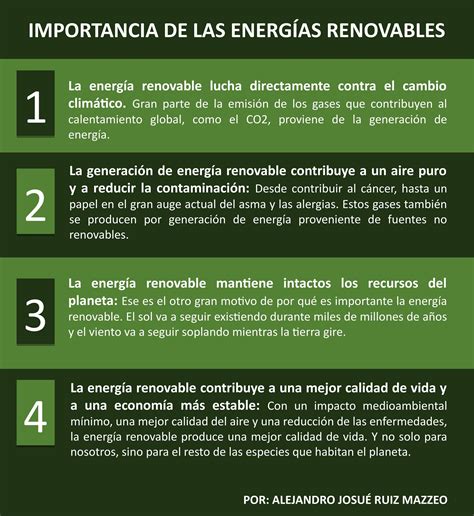 Importancia De Las Energ As Renovables By Alejandro Ruiz Mazzeo Issuu