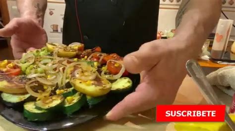 Como Hacer Verduras A La Plancha Con Salsa Vinagreta Youtube