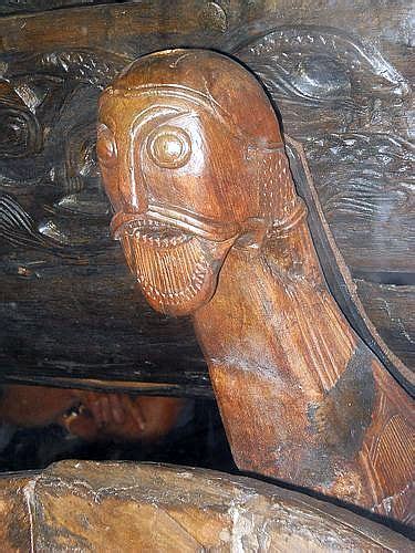 Carved Figurehead Artifact Viking Ship Museum Oslo Norway Viking Ship Viking Age Viking