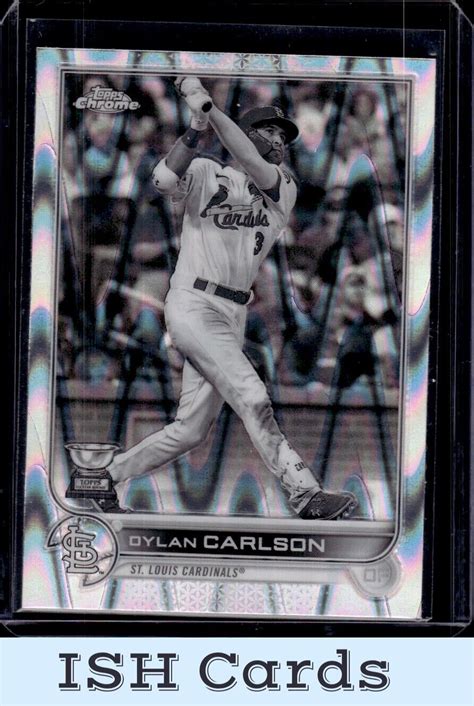 Topps Chrome Sonic Dylan Carlson Black White Raywave