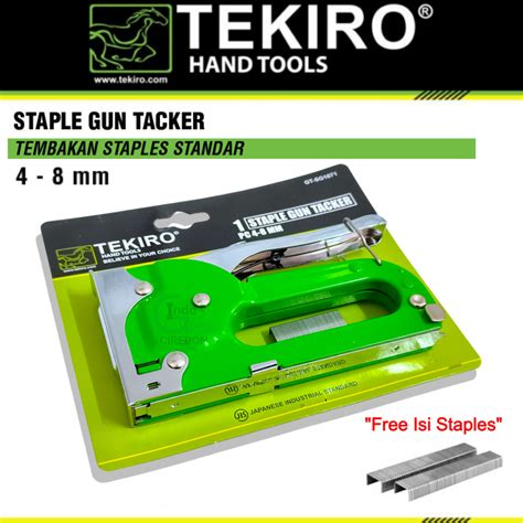 Jual TEKIRO Staple Gun Tacker Standar 4 8 Mm Tembakan Steples Staples