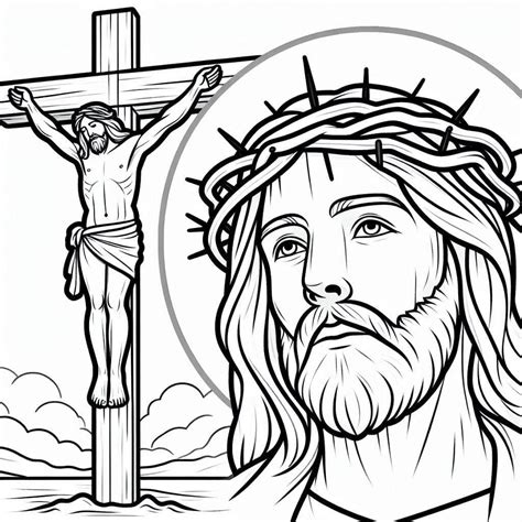 Jesus Am Kreuz Ausmalbilder Kostenlos Herunterladen Ausdrucken Oder