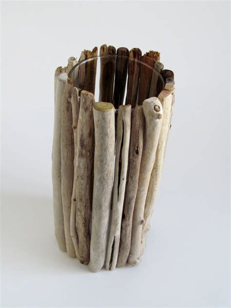 Tall Thin Driftwood Vase Centerpiece Driftwood Flower Vase