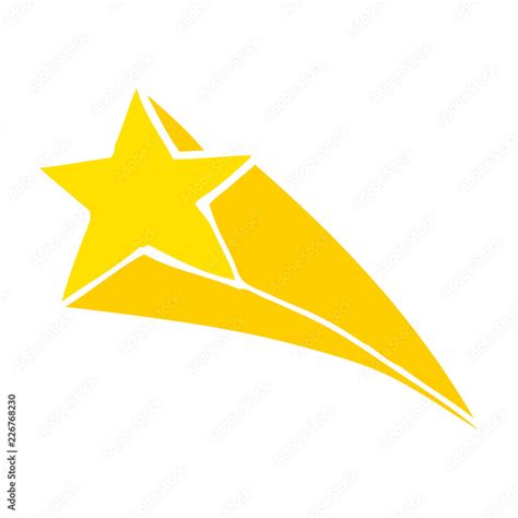 cartoon doodle shooting star Stock Vector | Adobe Stock