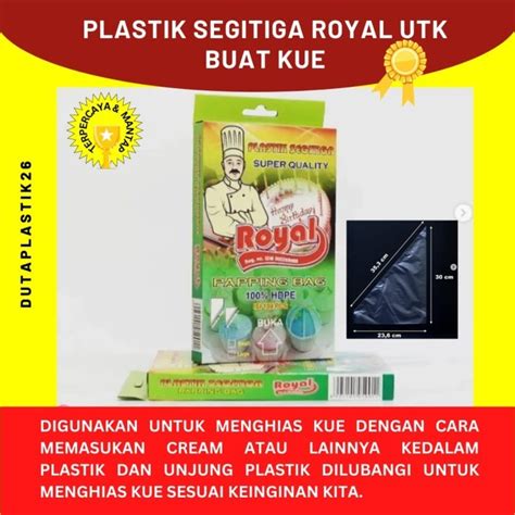 Jual Plastik Segitiga Kue Royal Papping Bag 100 HDPE Shopee Indonesia