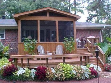 Screened Porch Designs Screened In Deck Deck With Pergola Patio Roof Pergola Plans Backyard