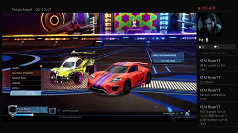 Live échange rocket league fr ps4 je vend fennec YouTube