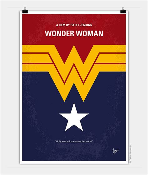 No825 My Wonder Woman minimal movie poster | CHUNGKONG